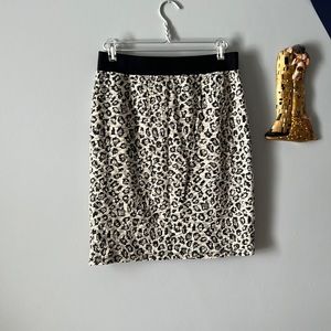 🆕 NWT Jones New York leopard knit skirt size M